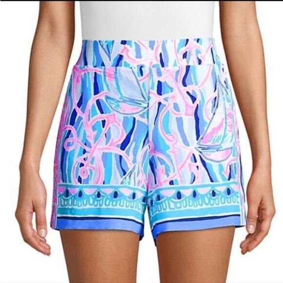 Lilly Pulitzer Neilah Skim Blue Shorts Size XXS - Picture 1 of 4